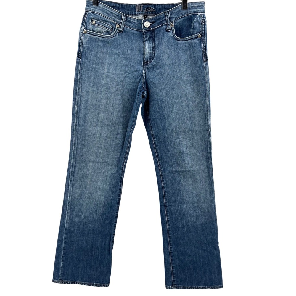 Kut from the Kloth Straight Leg Jeans Womens 8 Medium Wash Blue KP011MA5 Denim